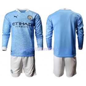 Maillot de Foot Manchester City Domicile 2020-21 Manches Longues - Enfant